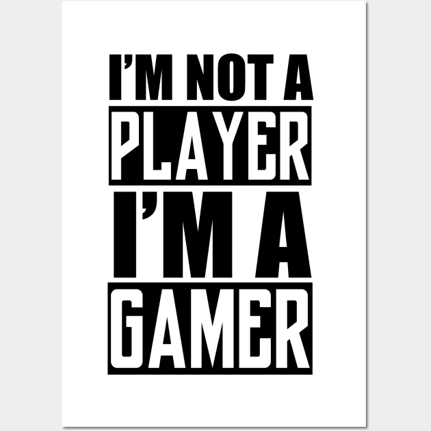 I'm not a Player, I'm a Gamer Wall Art by Slayerem